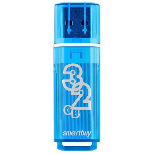 Флешка SmartBuy Glossy USB 2.0 32GB (SB32GBGS-B) (голубой) 