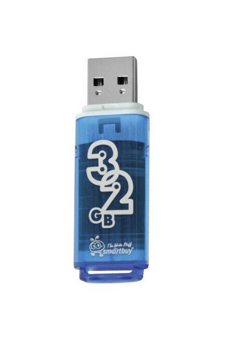 Флешка SmartBuy Glossy USB 2.0 32GB (SB32GBGS-B) (голубой) 1