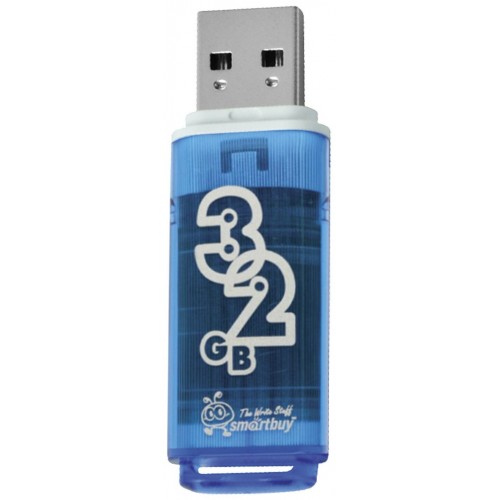 Флешка SmartBuy Glossy USB 2.0 32GB (SB32GBGS-B) (голубой) 3