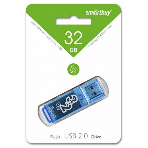 Флешка SmartBuy Glossy USB 2.0 32GB (SB32GBGS-B) (голубой) 5