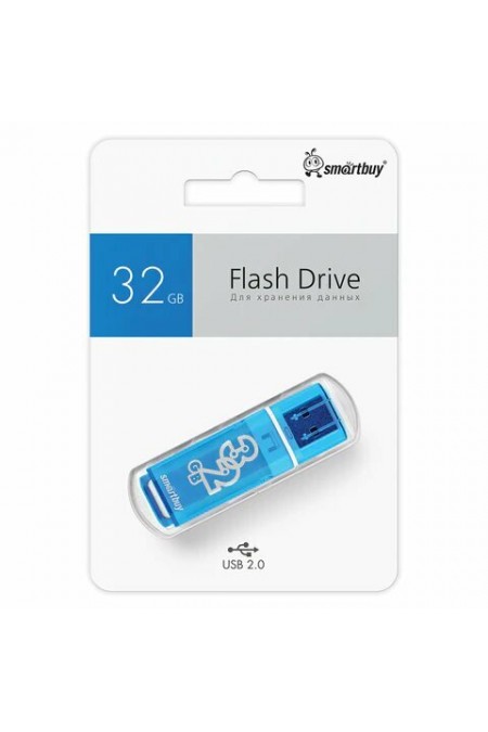 Флешка SmartBuy Glossy USB 2.0 32GB (SB32GBGS-B) (голубой) 6