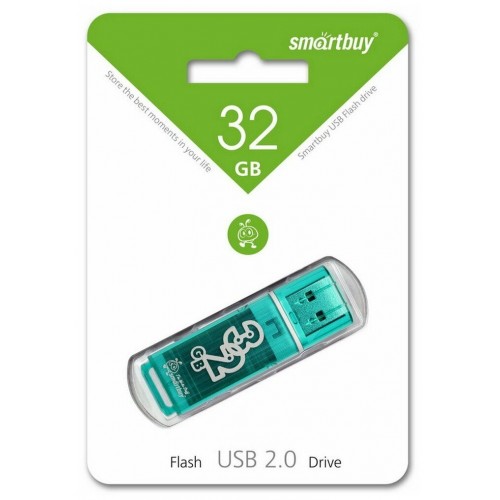 Флешка Smartbuy Glossy USB 2.0 32GB (SB32GBGS-G) (зеленый) 1