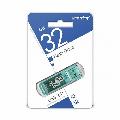 Флешка Smartbuy Glossy USB 2.0 32GB (SB32GBGS-G) (зеленый) 6