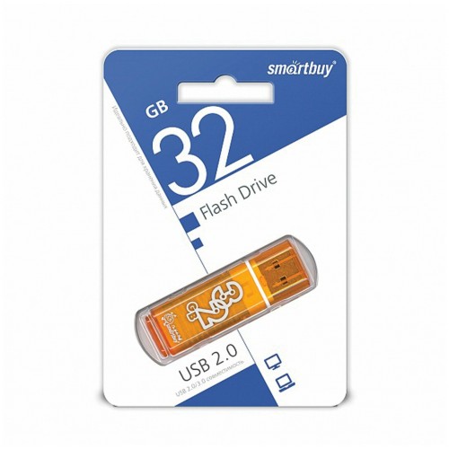 Флешка Smartbuy Glossy USB 2.0 32GB (SB32GBGS-Or) (оранжевый) 4
