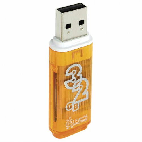 Флешка Smartbuy Glossy USB 2.0 32GB (SB32GBGS-Or) (оранжевый) 6