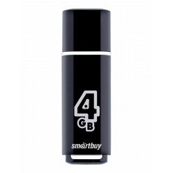 Флешка SmartBuy Glossy USB 2.0 4GB (SB4GBGS-K) (черный)