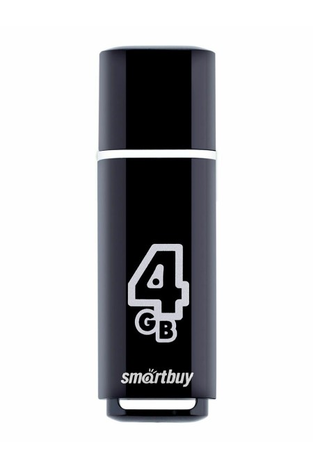 Флешка SmartBuy Glossy USB 2.0 4GB (SB4GBGS-K) (черный) 