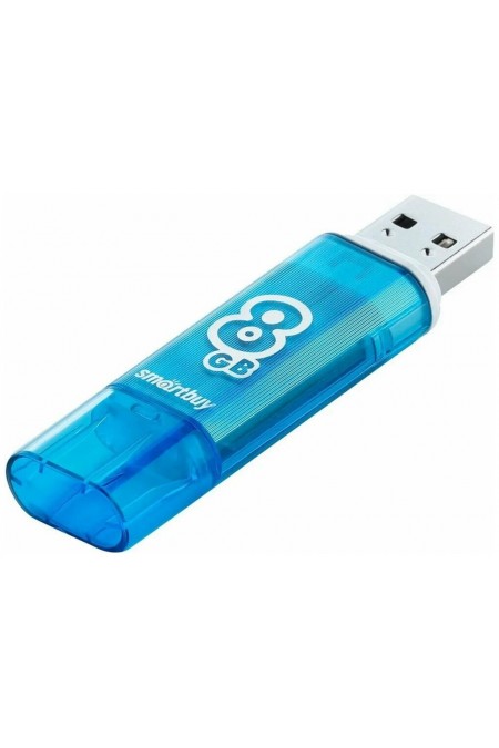 Флешка SmartBuy Glossy USB 2.0 8GB (SB8GBGS-B) (синий) 1