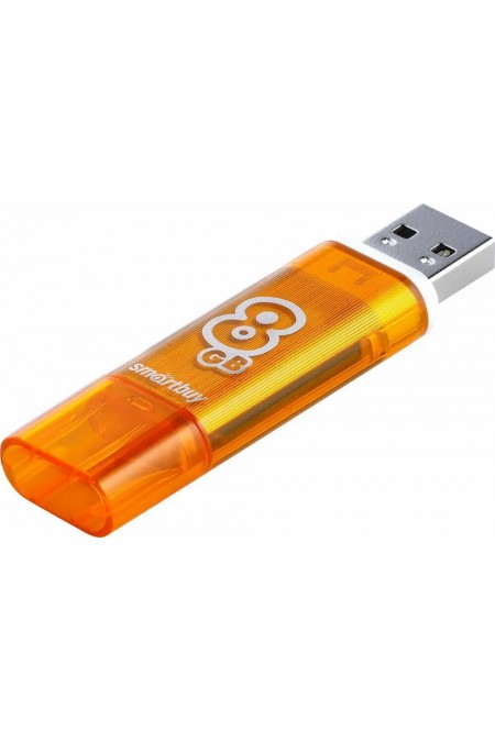 Флешка SmartBuy Glossy USB 2.0 8GB (SB8GBGS-Or) (оранжевый) 1