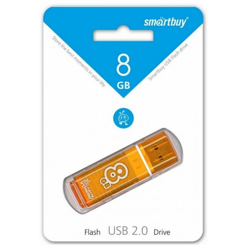 Флешка SmartBuy Glossy USB 2.0 8GB (SB8GBGS-Or) (оранжевый) 4