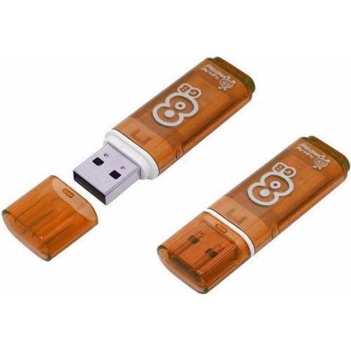 Флешка SmartBuy Glossy USB 2.0 8GB (SB8GBGS-Or) (оранжевый) 6