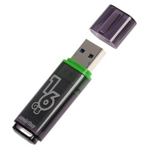 Флешка SmartBuy Glossy USB 3.0 16GB (SB16GBGS-DG) (темно-серый) 2