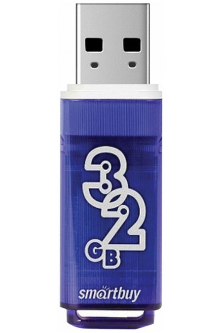 Флешка Smartbuy Glossy USB 3.0 32GB (SB32GBGS-DB) (темно-синий) 3
