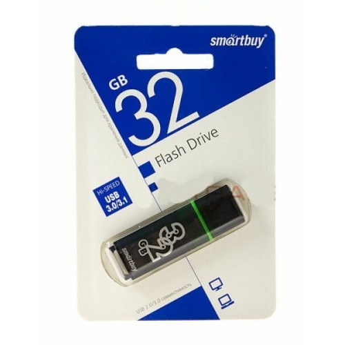 Флешка Smartbuy Glossy USB 3.0 32GB (SB32GBGS-DG) (темно-серый) 6