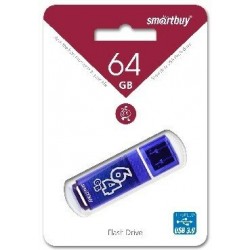 Флешка Smartbuy Glossy USB 3.0 64GB (SB64GBGS-DB) (темно-синий)