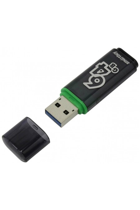 Флешка Smartbuy Glossy USB 3.0 64GB (SB64GBGS-DG) (темно-серый) 2