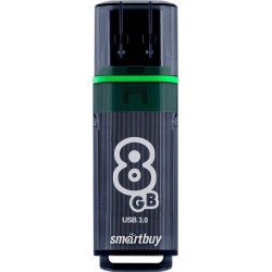 Флешка Smartbuy Glossy USB 3.0 8GB (SB8GBGS-DG) (темно-серый)