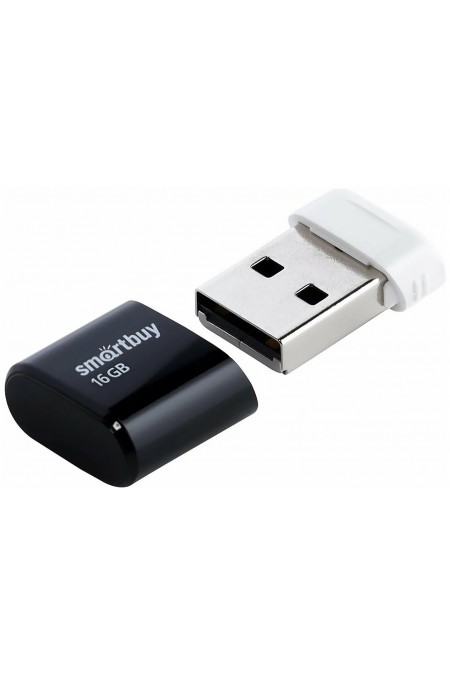 Флешка SmartBuy Lara USB 2.0 16GB (SB16GBLARA-K) (черный) 1
