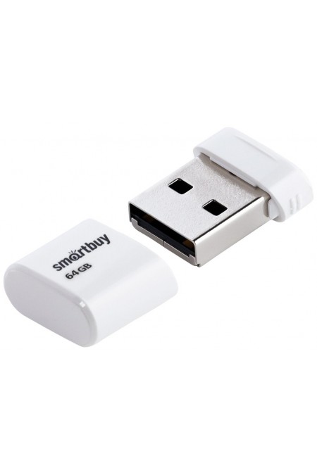 Флешка Smartbuy Lara USB 2.0 64GB (SB64GBLARA-W) (белый) 1
