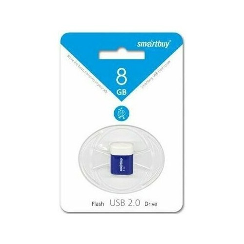 Флешка Smartbuy Lara USB 2.0 8GB (SB8GBLARA-B) (синий) 1