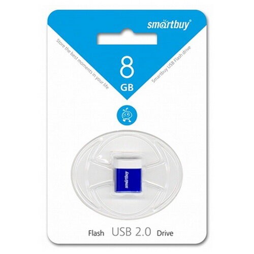 Флешка Smartbuy Lara USB 2.0 8GB (SB8GBLARA-B) (синий) 6