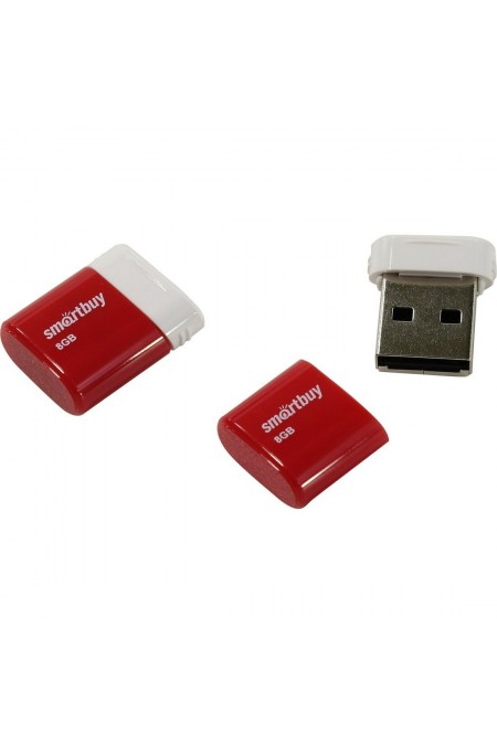 Флешка Smartbuy Lara USB 2.0 8GB (SB8GBLara-R) (красный) 