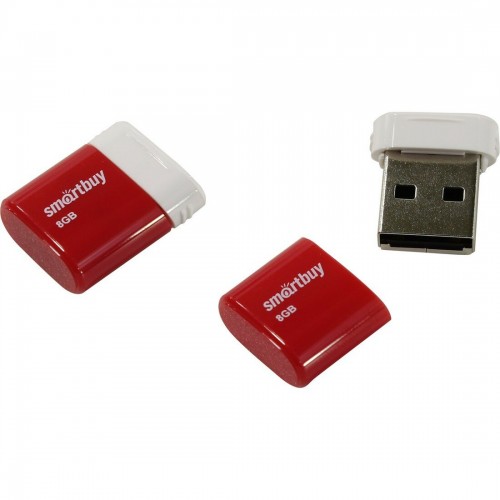 Флешка Smartbuy Lara USB 2.0 8GB (SB8GBLara-R) (красный) 