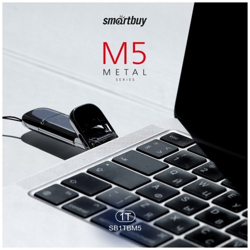 Флешка SMARTBUY M5 Dual Type-C/Type-A UFD 3.2 Gen.2 1TB (SB1TBM5) (серебристый) 5