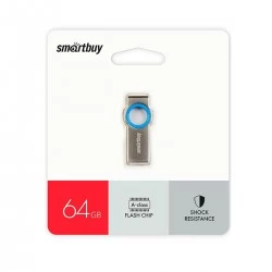 Флешка SMARTBUY MC2 (SB064GBMC2) UFD 2.0 64GB (серебристый/голубой)