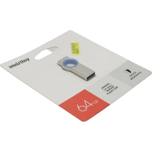 Флешка SMARTBUY MC2 (SB064GBMC2) UFD 2.0 64GB (серебристый/голубой) 4