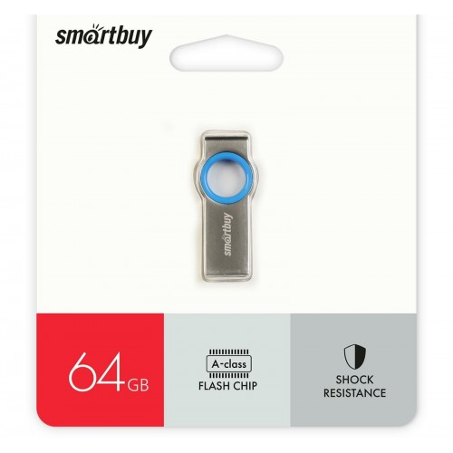 Флешка SMARTBUY MC2 (SB064GBMC2) UFD 2.0 64GB (серебристый/голубой) 5