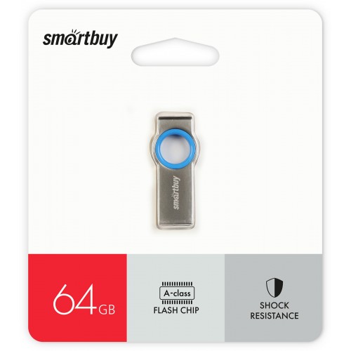 Флешка SMARTBUY MC2 (SB064GBMC2) UFD 2.0 64GB (серебристый/голубой) 6
