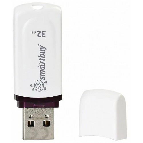 Флешка Smartbuy Paean USB 2.0 32GB (SB32GBPN-W) (белый) 6