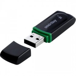 Флешка SmartBuy Paean USB2.0 16GB (SB16GBPN-K) (черный)