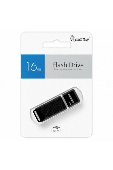 Флешка SmartBuy Quartz USB 2.0 16GB (SB16GBQZ-K) (черный) 7