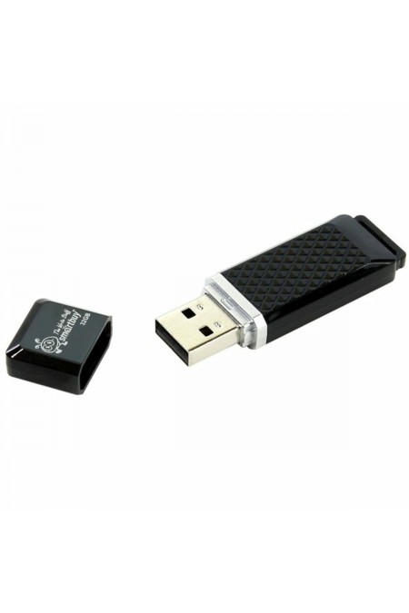 Флешка Smartbuy Quartz USB 2.0 32GB (SB32GBQZ-K) (черный) 