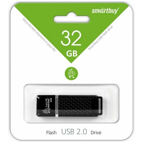 Флешка Smartbuy Quartz USB 2.0 32GB (SB32GBQZ-K) (черный) 5