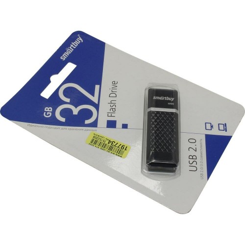 Флешка Smartbuy Quartz USB 2.0 32GB (SB32GBQZ-K) (черный) 8