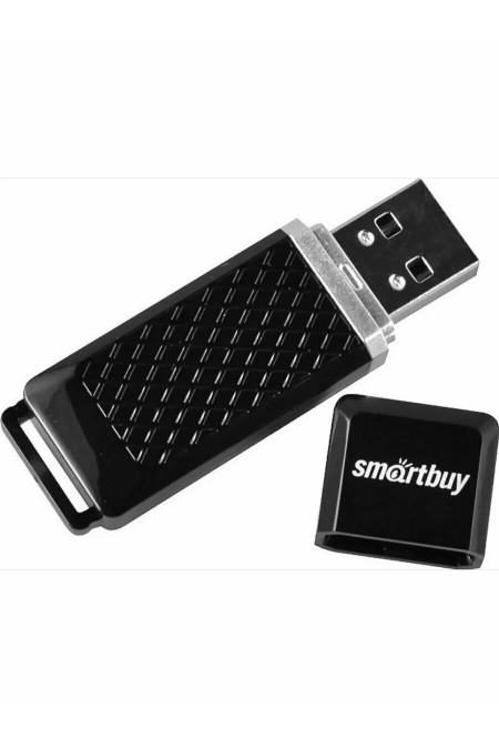 Флешка Smartbuy Quartz USB 2.0 64GB (SB64GBQZ-K) (черный) 