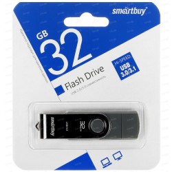 Флешка SMARTBUY (SB032GB3DUOTWK) UFD 3.0/3.1 32GB (серебристый)