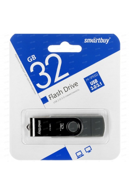 Флешка SMARTBUY (SB032GB3DUOTWK) UFD 3.0/3.1 32GB (серебристый) 