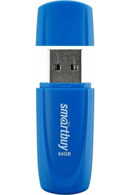 Флешка SMARTBUY (SB064GB2SCB) UFD 2.0 64GB (синий) 2