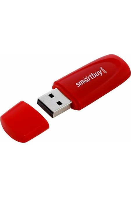 Флешка SMARTBUY (SB064GB2SCR) UFD 2.0 64GB (красный) 2
