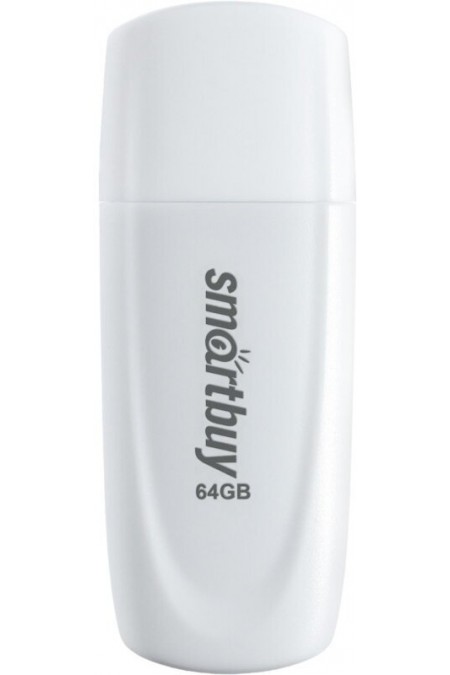 Флешка SMARTBUY (SB064GB2SCW) UFD 2.0 64GB (белый) 