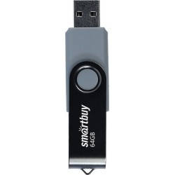 Флешка SMARTBUY (SB064GB2TWK) UFD 2.0 64GB (черный)