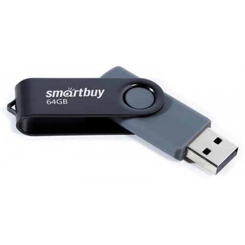 Флешка SMARTBUY (SB064GB2TWK) UFD 2.0 64GB (черный) 2