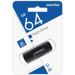 Флешка SMARTBUY (SB064GB3SCK) UFD 3.0/3.1 064GB (черный)