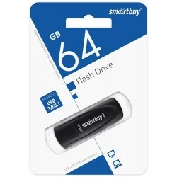 Флешка SMARTBUY (SB064GB3SCK) UFD 3.0/3.1 064GB (черный)