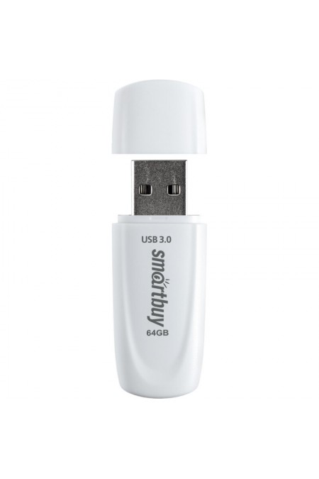 Флешка SMARTBUY (SB064GB3SCW) UFD 3.0/3.1 064GB (белый) 1