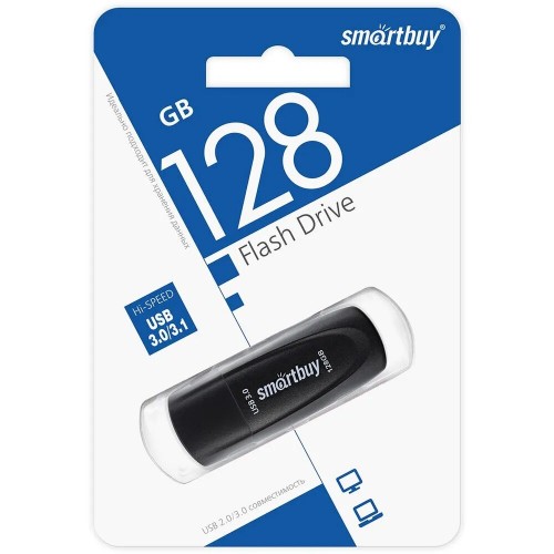 Флешка SMARTBUY (SB128GB3SCK) UFD 3.0/3.1 128GB (черный) 2